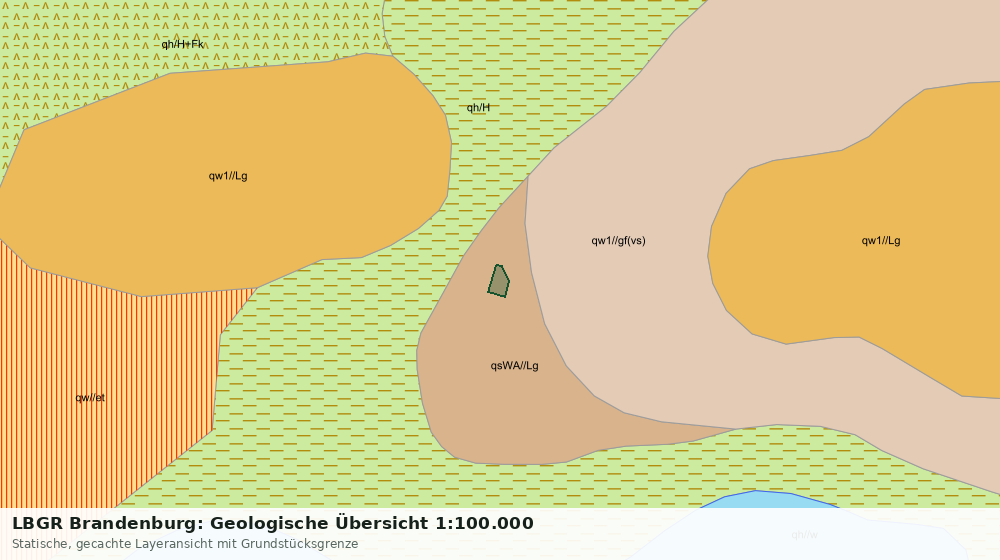 Statische Kartenansicht: LBGR Brandenburg: Geologische Übersicht 1:100.000
