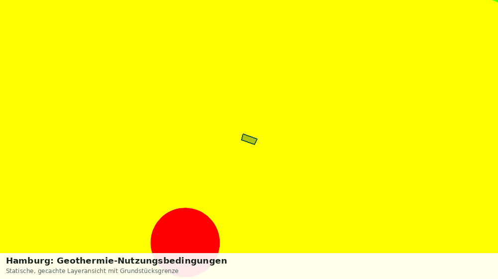 Statische Kartenansicht: Hamburg: Geothermie-Nutzungsbedingungen