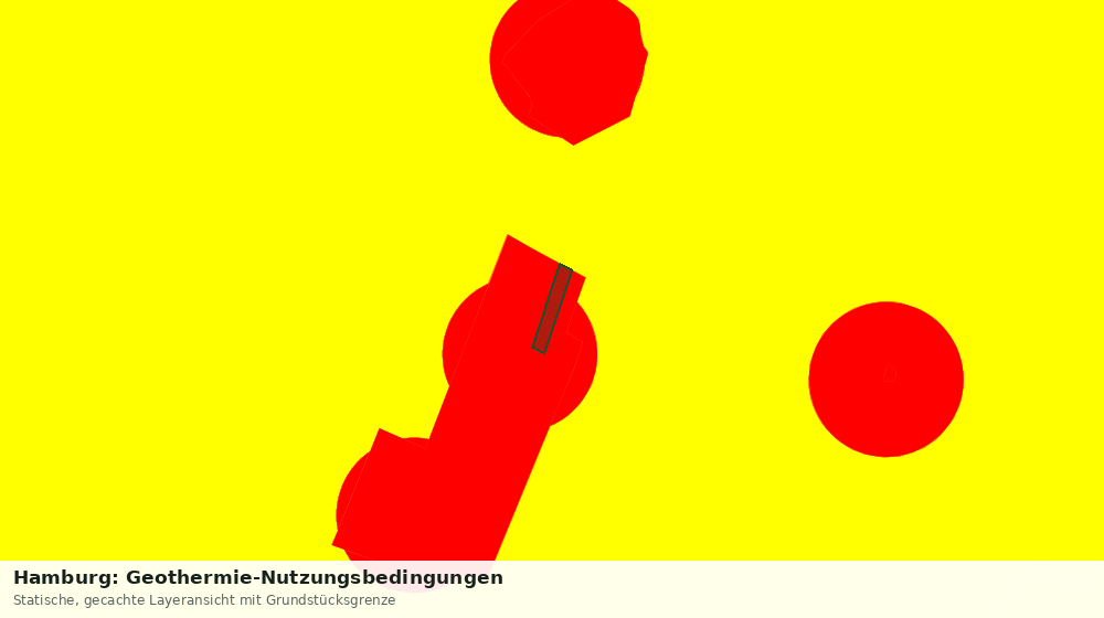 Statische Kartenansicht: Hamburg: Geothermie-Nutzungsbedingungen