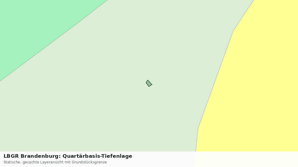 Statische Kartenansicht: LBGR Brandenburg: Quartärbasis-Tiefenlage