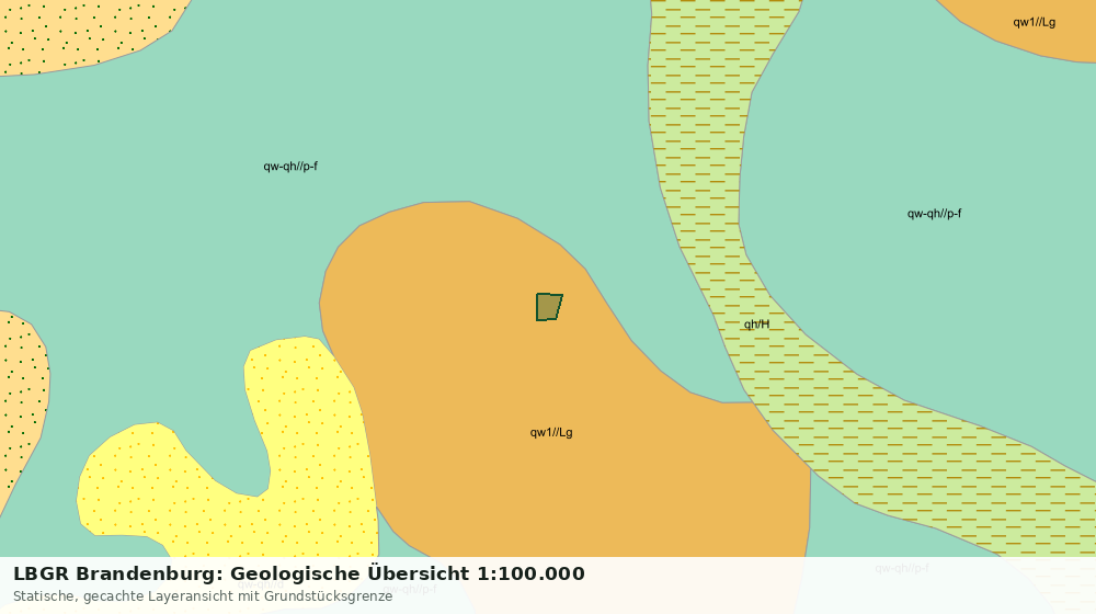 Statische Kartenansicht: LBGR Brandenburg: Geologische Übersicht 1:100.000