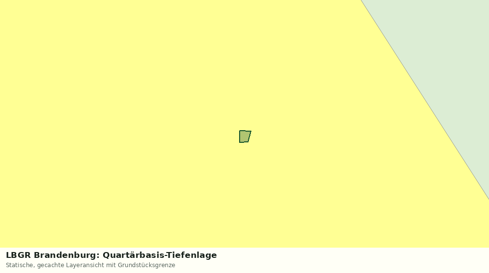 Statische Kartenansicht: LBGR Brandenburg: Quartärbasis-Tiefenlage