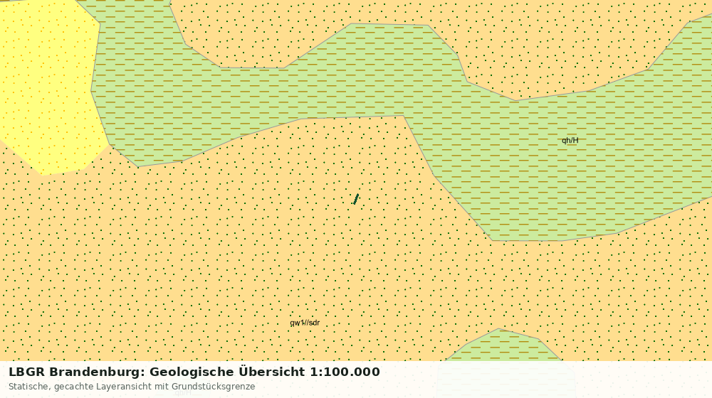 Statische Kartenansicht: LBGR Brandenburg: Geologische Übersicht 1:100.000