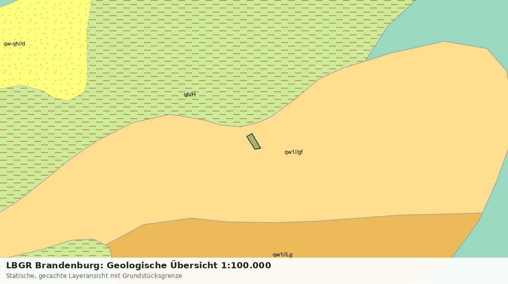 Statische Kartenansicht: LBGR Brandenburg: Geologische Übersicht 1:100.000