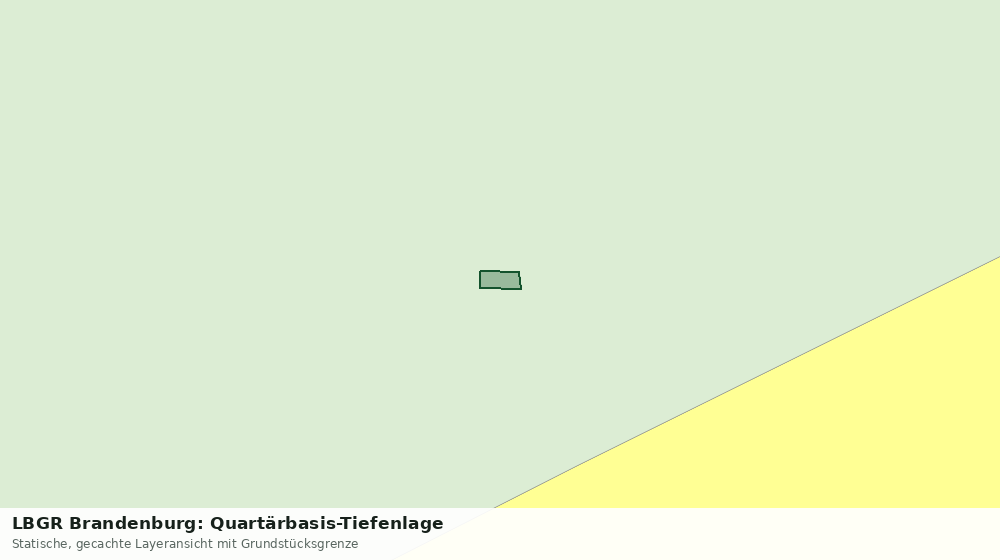Statische Kartenansicht: LBGR Brandenburg: Quartärbasis-Tiefenlage