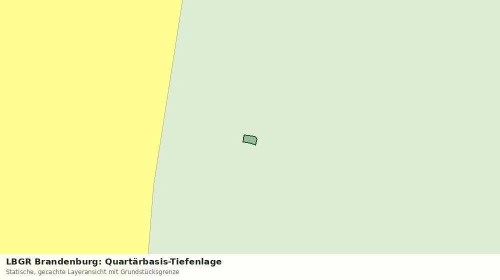Statische Kartenansicht: LBGR Brandenburg: Quartärbasis-Tiefenlage