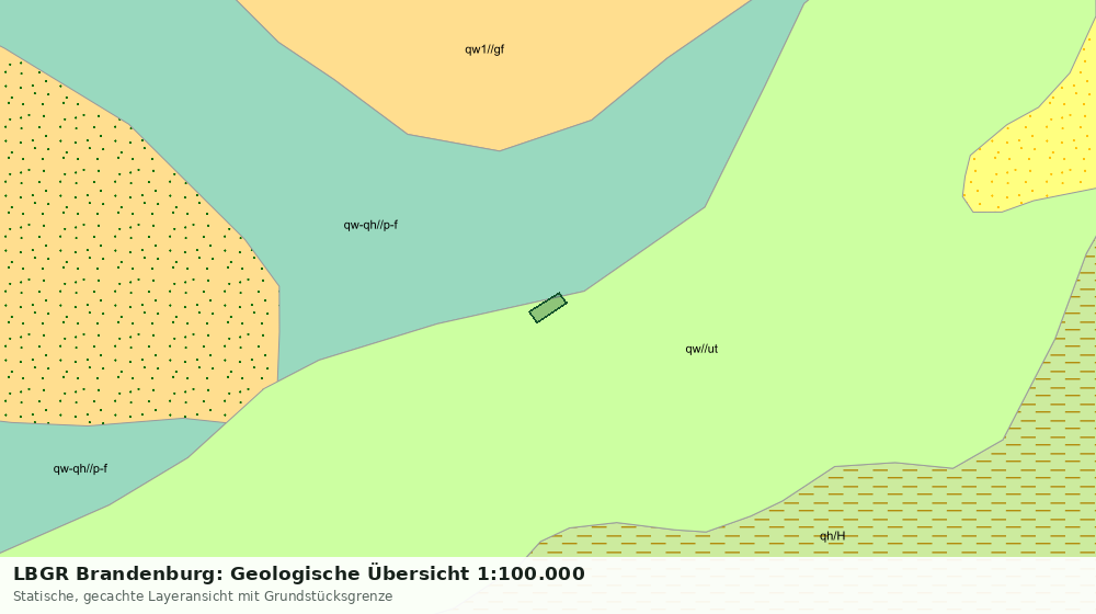 Statische Kartenansicht: LBGR Brandenburg: Geologische Übersicht 1:100.000