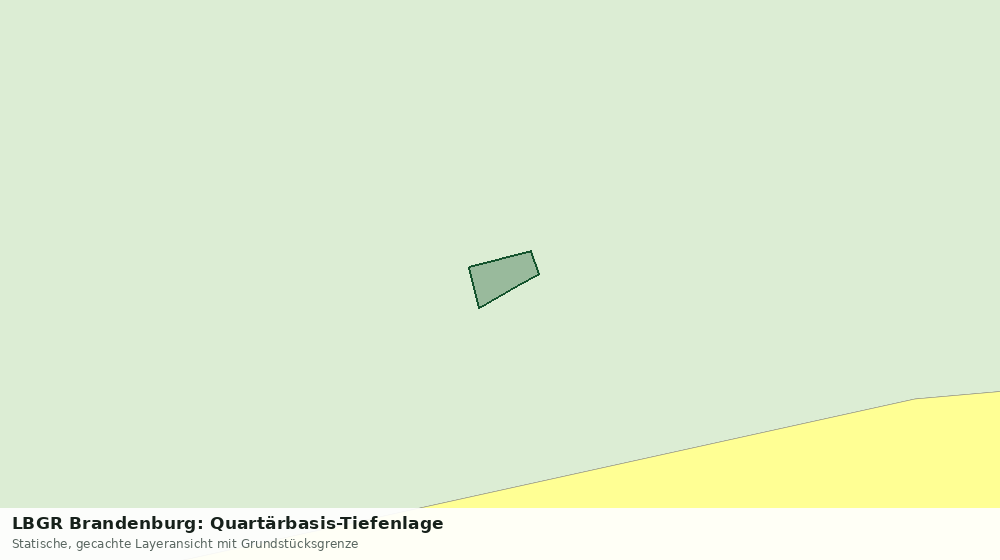 Statische Kartenansicht: LBGR Brandenburg: Quartärbasis-Tiefenlage
