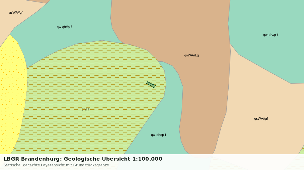 Statische Kartenansicht: LBGR Brandenburg: Geologische Übersicht 1:100.000