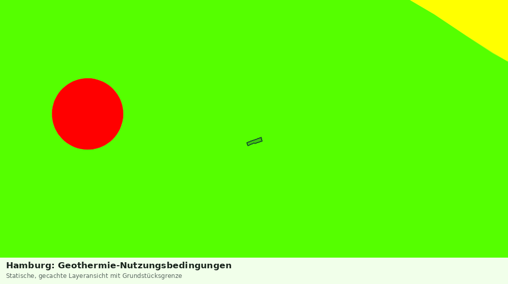 Statische Kartenansicht: Hamburg: Geothermie-Nutzungsbedingungen