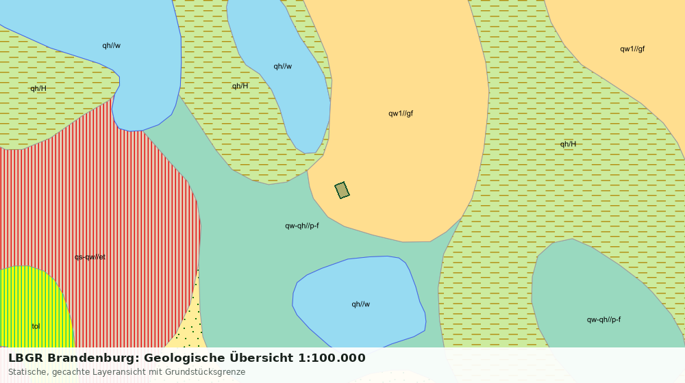 Statische Kartenansicht: LBGR Brandenburg: Geologische Übersicht 1:100.000