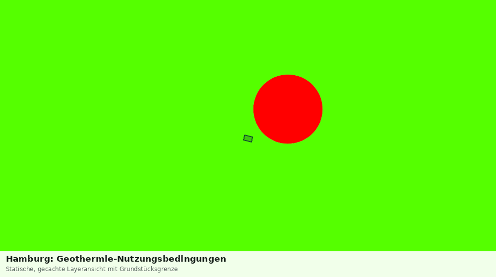 Statische Kartenansicht: Hamburg: Geothermie-Nutzungsbedingungen