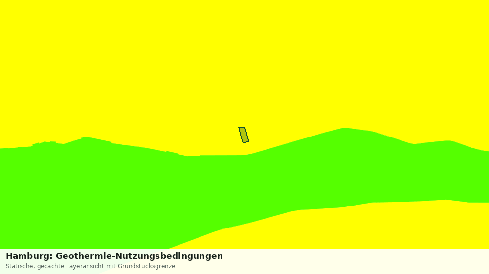 Statische Kartenansicht: Hamburg: Geothermie-Nutzungsbedingungen