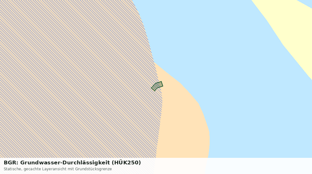 Statische Kartenansicht: BGR: Grundwasser-Durchlässigkeit (HÜK250)