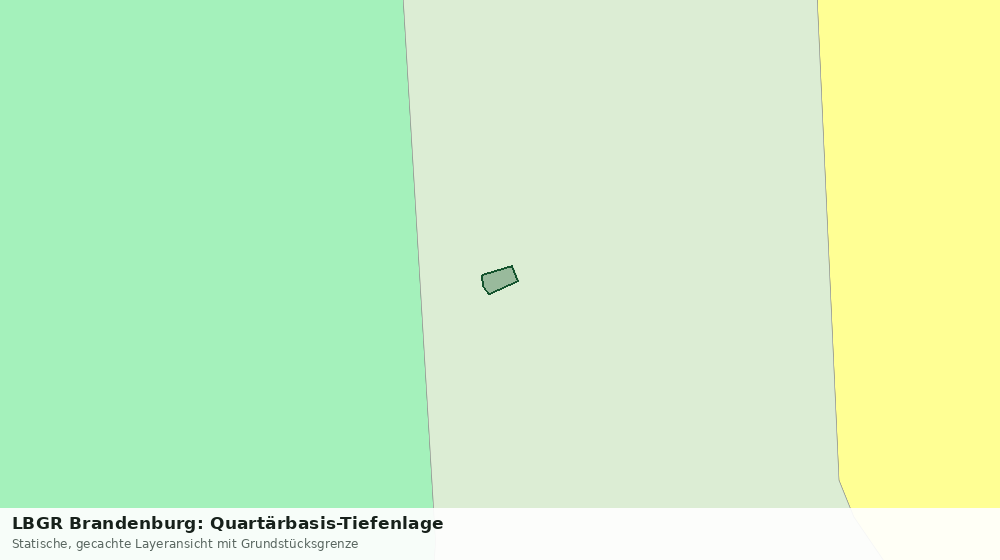 Statische Kartenansicht: LBGR Brandenburg: Quartärbasis-Tiefenlage