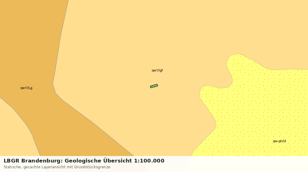 Statische Kartenansicht: LBGR Brandenburg: Geologische Übersicht 1:100.000