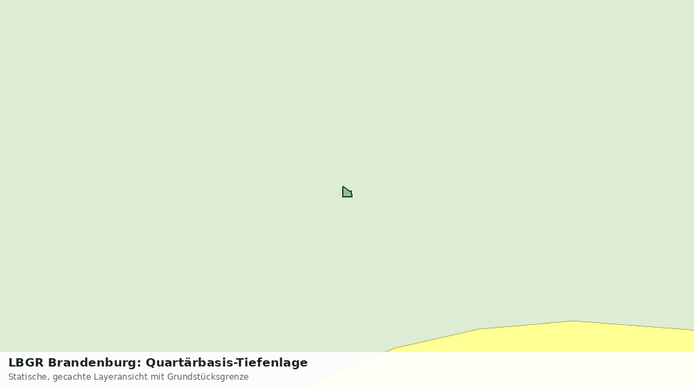 Statische Kartenansicht: LBGR Brandenburg: Quartärbasis-Tiefenlage