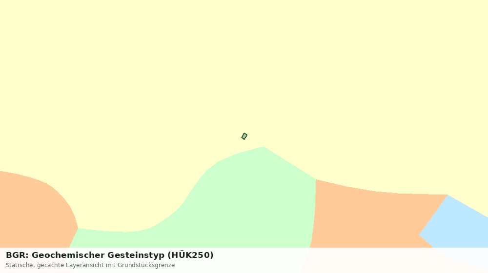 Statische Kartenansicht: BGR: Geochemischer Gesteinstyp (HÜK250)