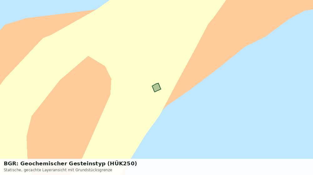 Statische Kartenansicht: BGR: Geochemischer Gesteinstyp (HÜK250)