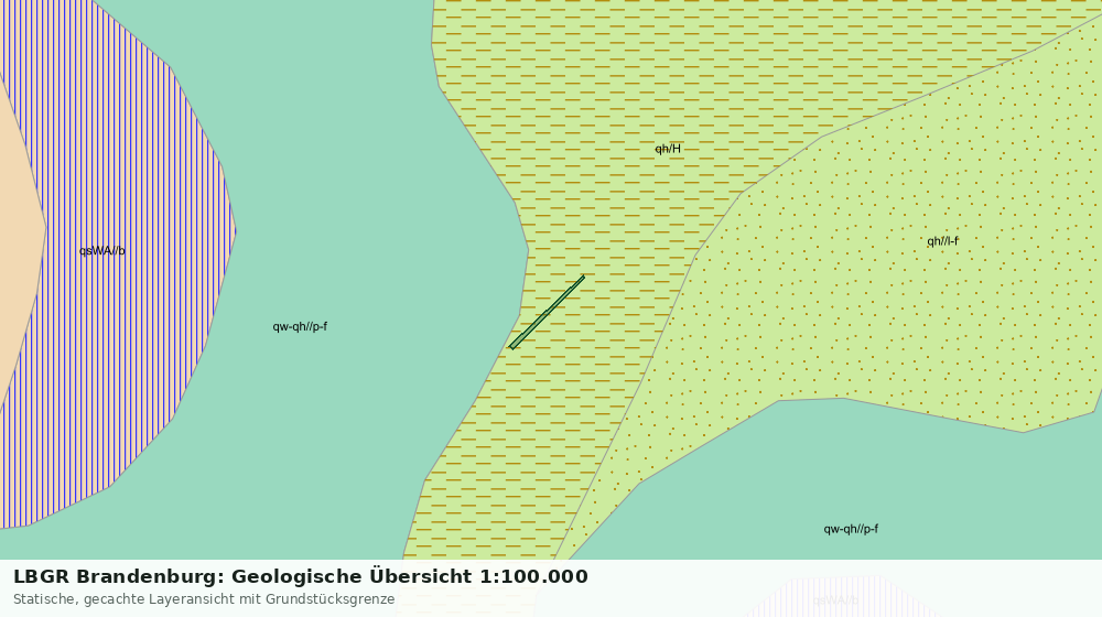 Statische Kartenansicht: LBGR Brandenburg: Geologische Übersicht 1:100.000