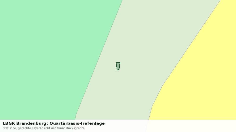 Statische Kartenansicht: LBGR Brandenburg: Quartärbasis-Tiefenlage