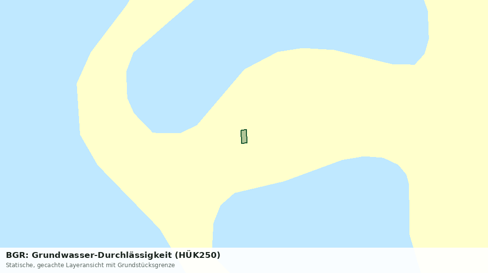 Statische Kartenansicht: BGR: Grundwasser-Durchlässigkeit (HÜK250)