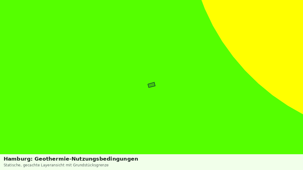 Statische Kartenansicht: Hamburg: Geothermie-Nutzungsbedingungen