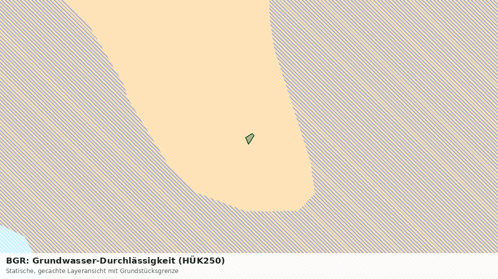 Statische Kartenansicht: BGR: Grundwasser-Durchlässigkeit (HÜK250)