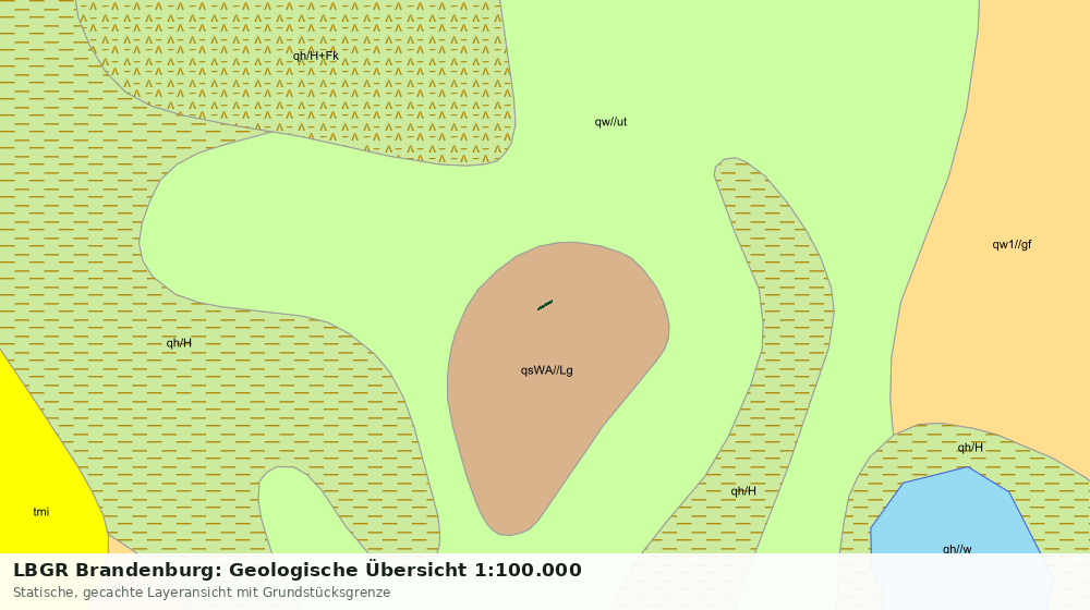 Statische Kartenansicht: LBGR Brandenburg: Geologische Übersicht 1:100.000