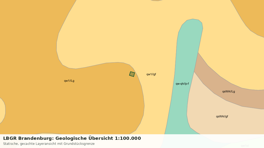 Statische Kartenansicht: LBGR Brandenburg: Geologische Übersicht 1:100.000