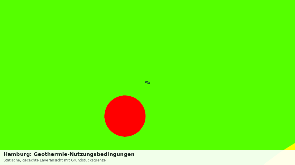 Statische Kartenansicht: Hamburg: Geothermie-Nutzungsbedingungen