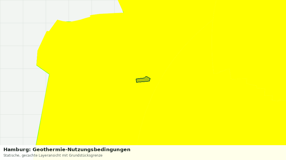 Statische Kartenansicht: Hamburg: Geothermie-Nutzungsbedingungen