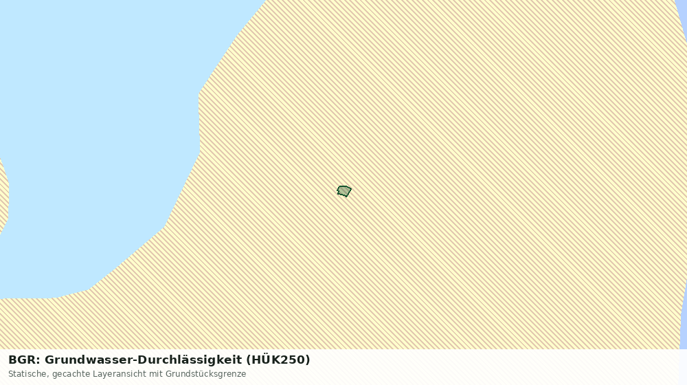 Statische Kartenansicht: BGR: Grundwasser-Durchlässigkeit (HÜK250)