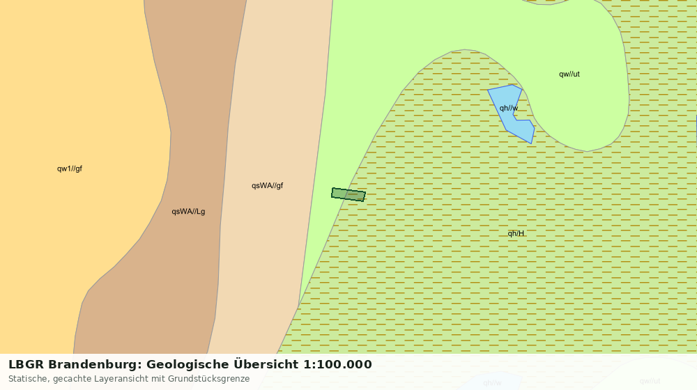 Statische Kartenansicht: LBGR Brandenburg: Geologische Übersicht 1:100.000