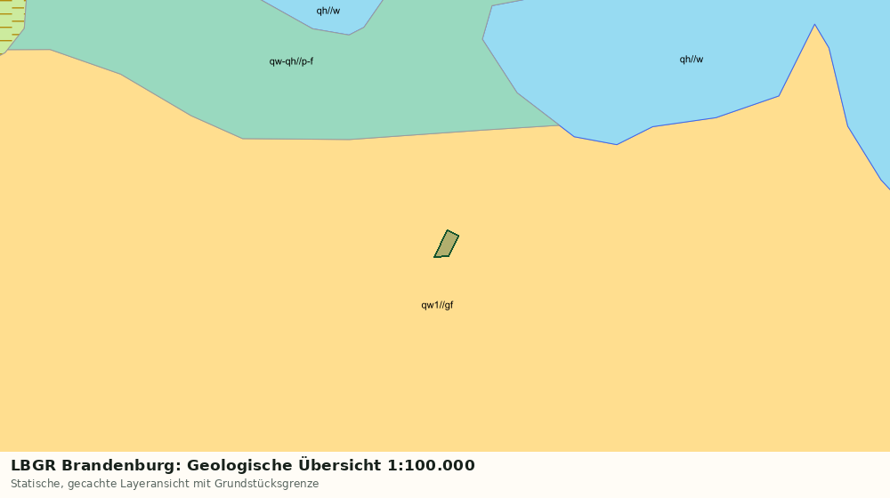 Statische Kartenansicht: LBGR Brandenburg: Geologische Übersicht 1:100.000