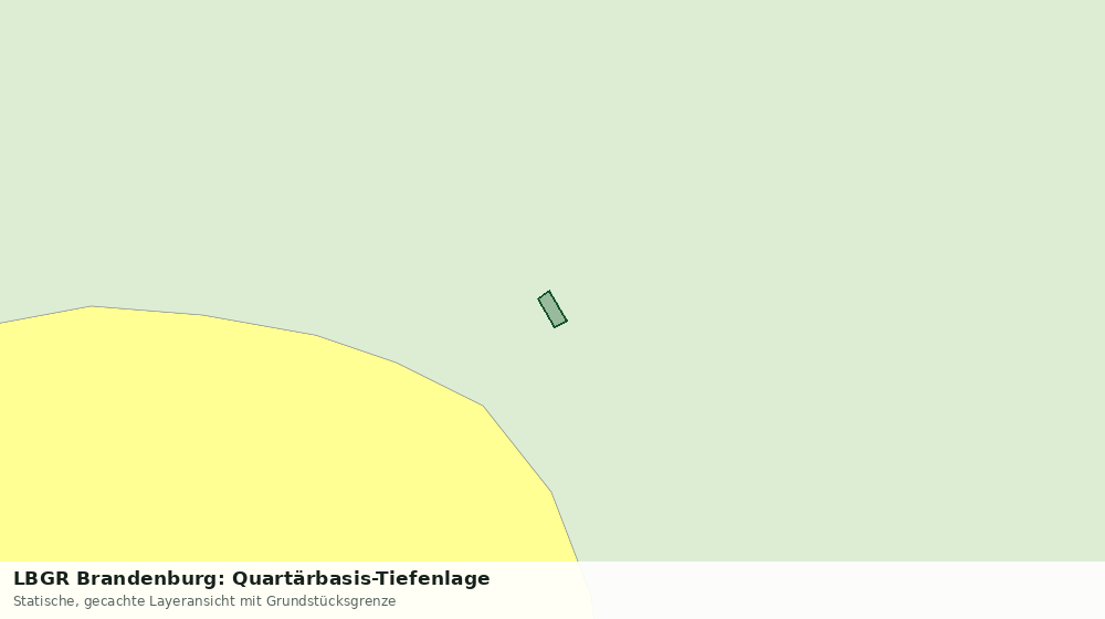 Statische Kartenansicht: LBGR Brandenburg: Quartärbasis-Tiefenlage