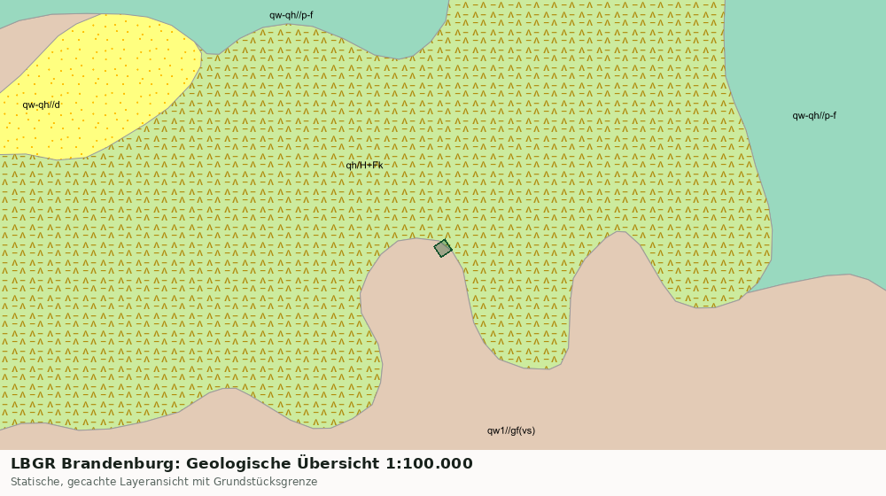 Statische Kartenansicht: LBGR Brandenburg: Geologische Übersicht 1:100.000