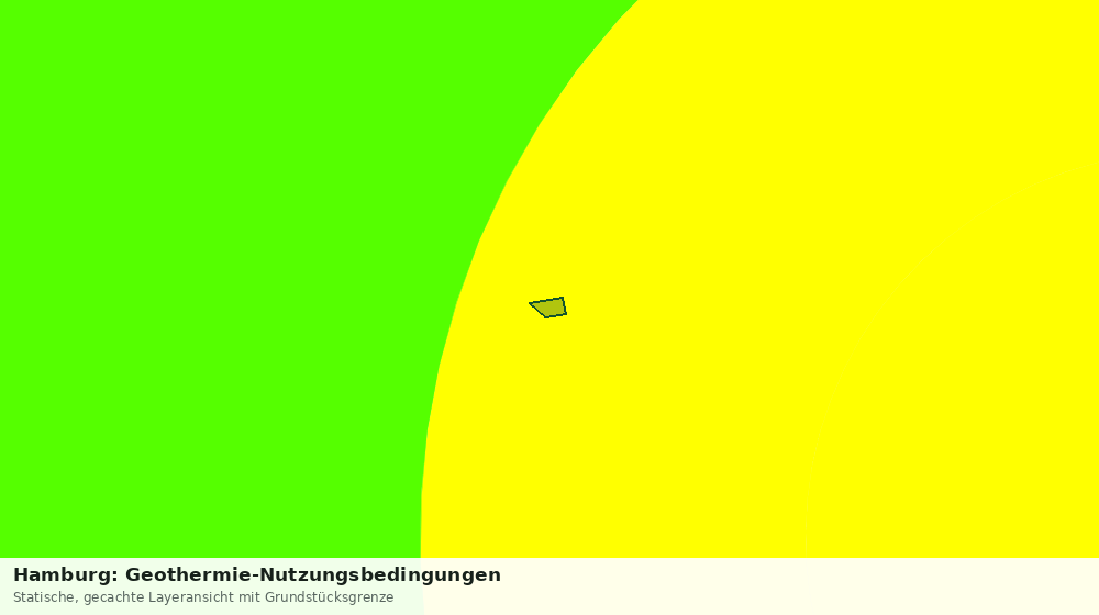 Statische Kartenansicht: Hamburg: Geothermie-Nutzungsbedingungen
