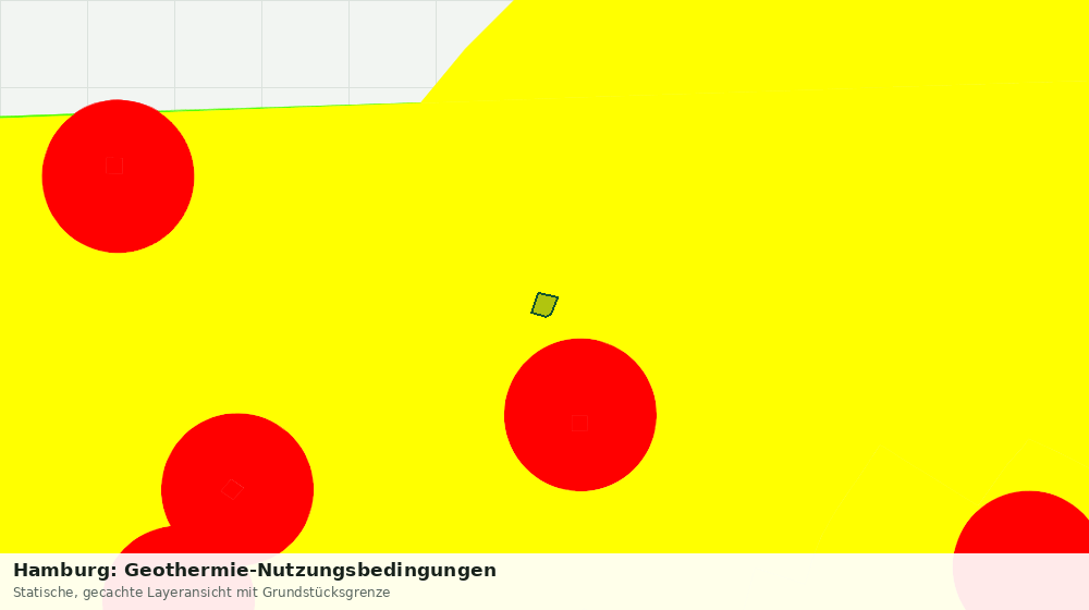 Statische Kartenansicht: Hamburg: Geothermie-Nutzungsbedingungen