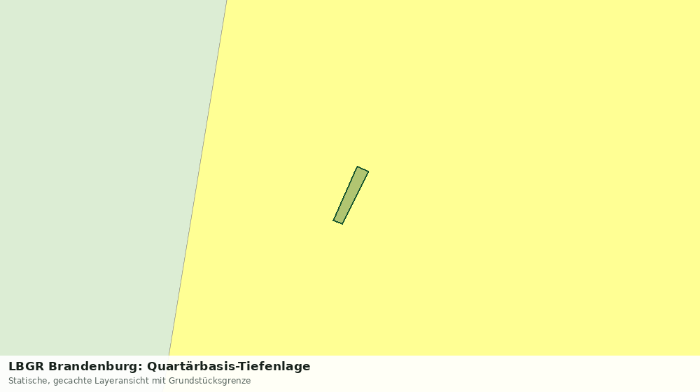 Statische Kartenansicht: LBGR Brandenburg: Quartärbasis-Tiefenlage