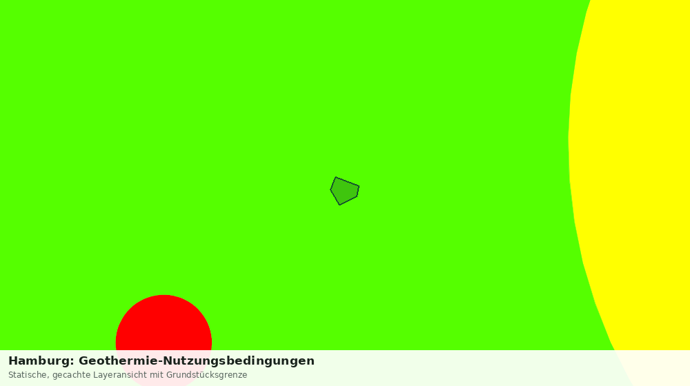 Statische Kartenansicht: Hamburg: Geothermie-Nutzungsbedingungen