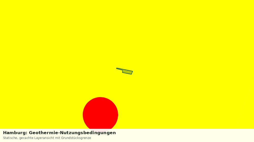 Statische Kartenansicht: Hamburg: Geothermie-Nutzungsbedingungen