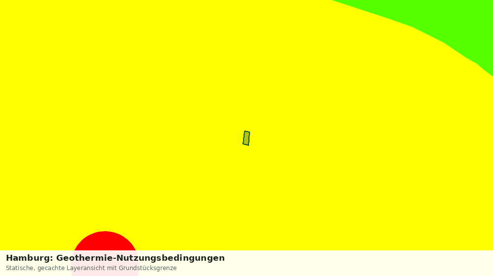 Statische Kartenansicht: Hamburg: Geothermie-Nutzungsbedingungen