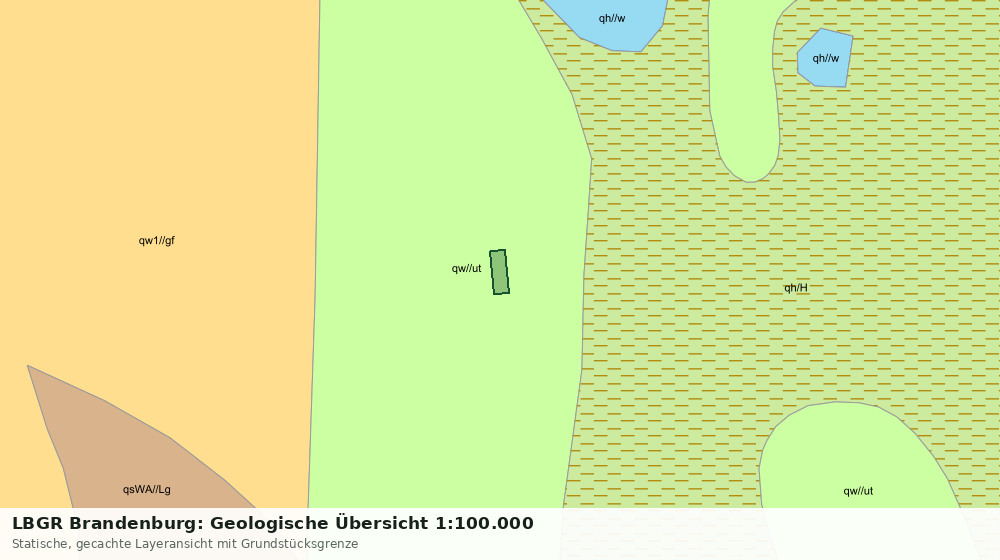 Statische Kartenansicht: LBGR Brandenburg: Geologische Übersicht 1:100.000