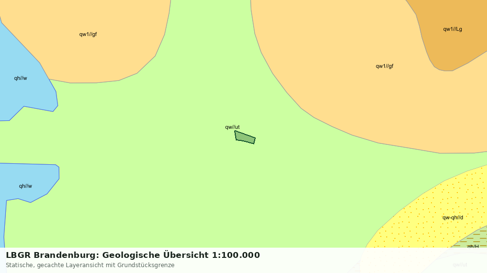 Statische Kartenansicht: LBGR Brandenburg: Geologische Übersicht 1:100.000