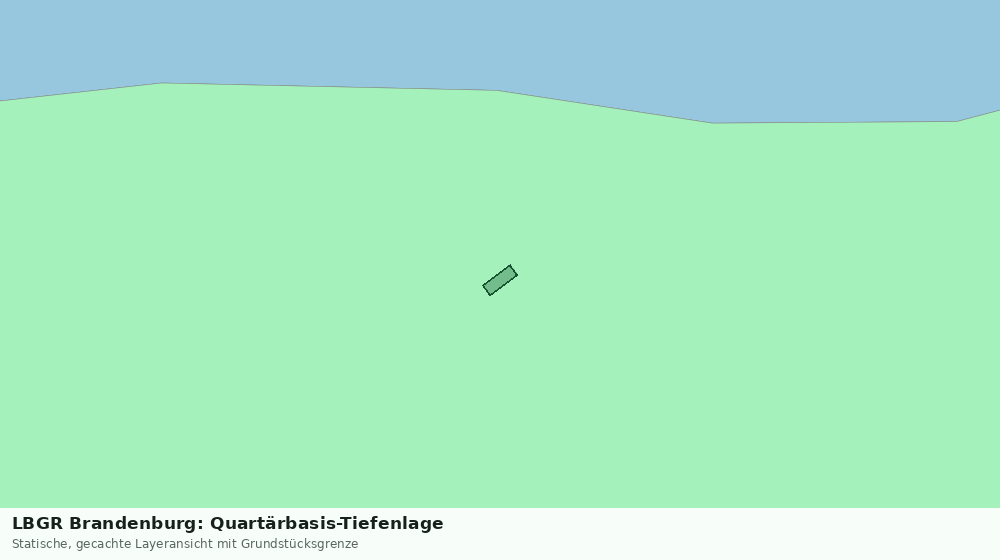 Statische Kartenansicht: LBGR Brandenburg: Quartärbasis-Tiefenlage