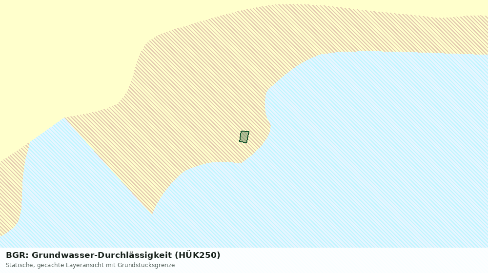 Statische Kartenansicht: BGR: Grundwasser-Durchlässigkeit (HÜK250)