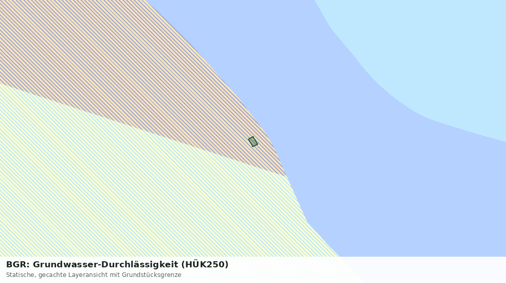 Statische Kartenansicht: BGR: Grundwasser-Durchlässigkeit (HÜK250)