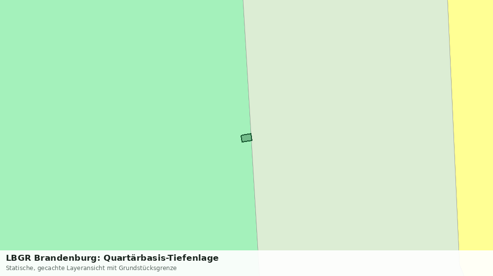 Statische Kartenansicht: LBGR Brandenburg: Quartärbasis-Tiefenlage