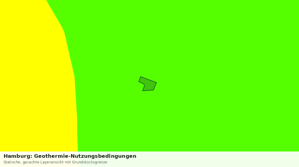 Statische Kartenansicht: Hamburg: Geothermie-Nutzungsbedingungen